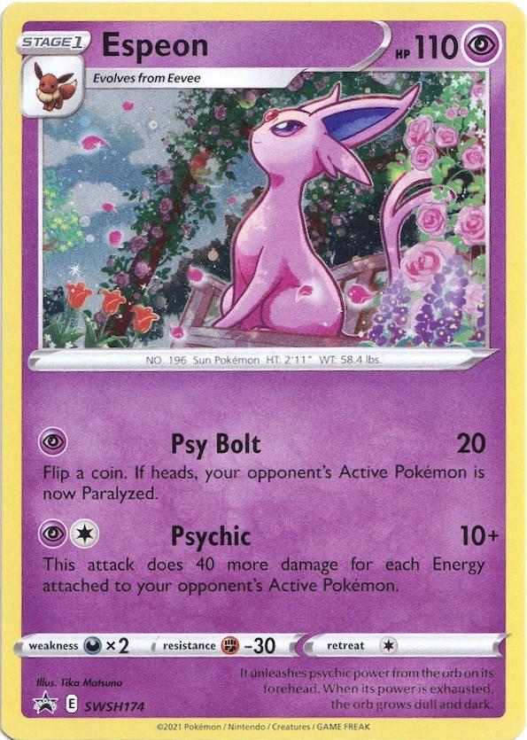 Espeon #SWSH174 Pokemon black star Promo Near Mint
