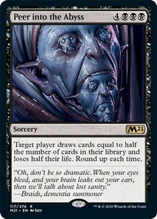 Core Set 2021 Foil: Peer into the Abyss