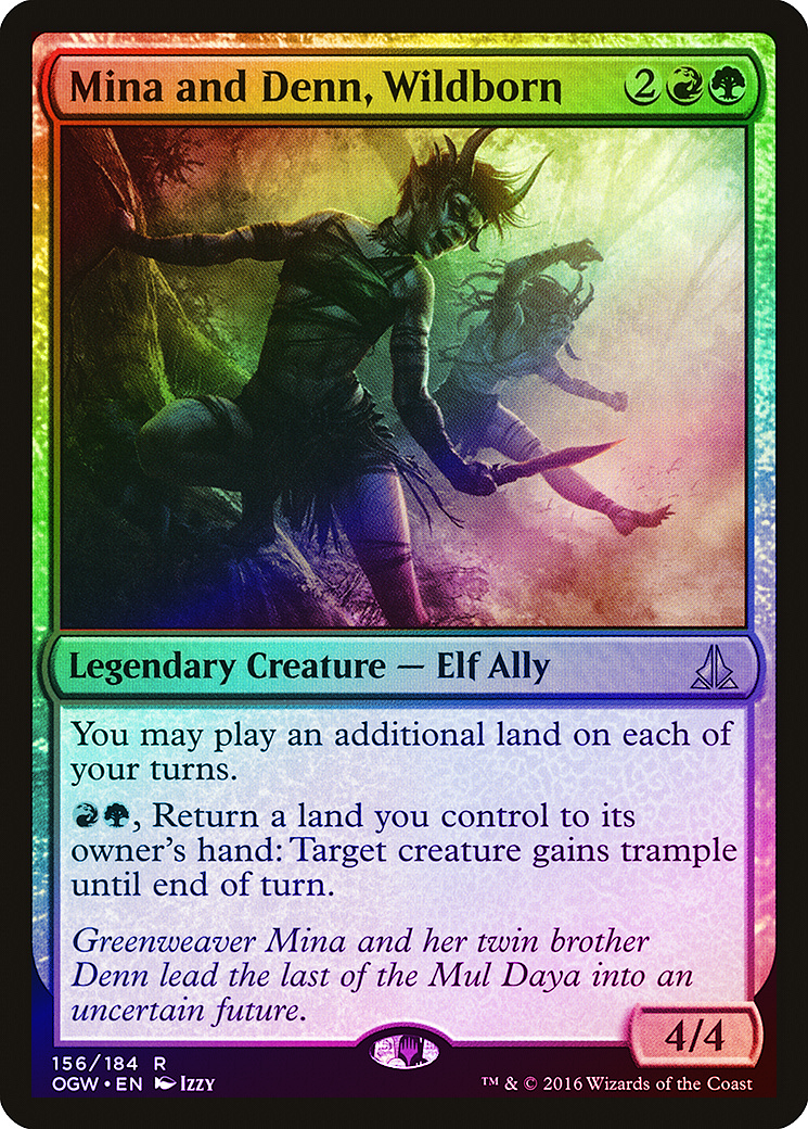 Oath of the Gatewatch Foil: Mina and Denn, Wildborn