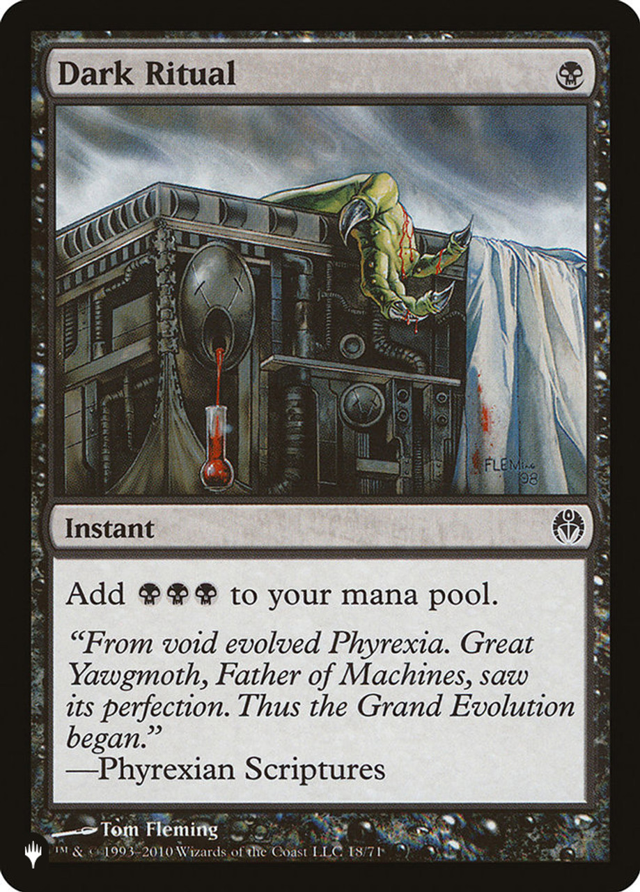 Mystery Booster/The List: Dark Ritual (Phyrexia vs. Coalition)