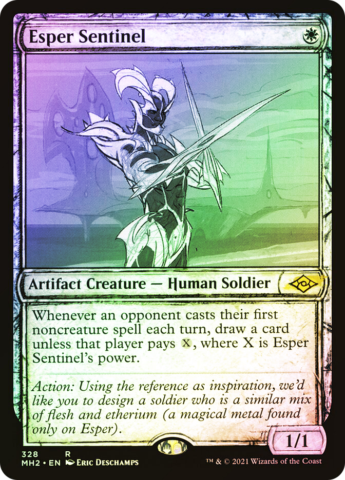Modern Horizons 2 Variants Foil: Esper Sentinel (Showcase)