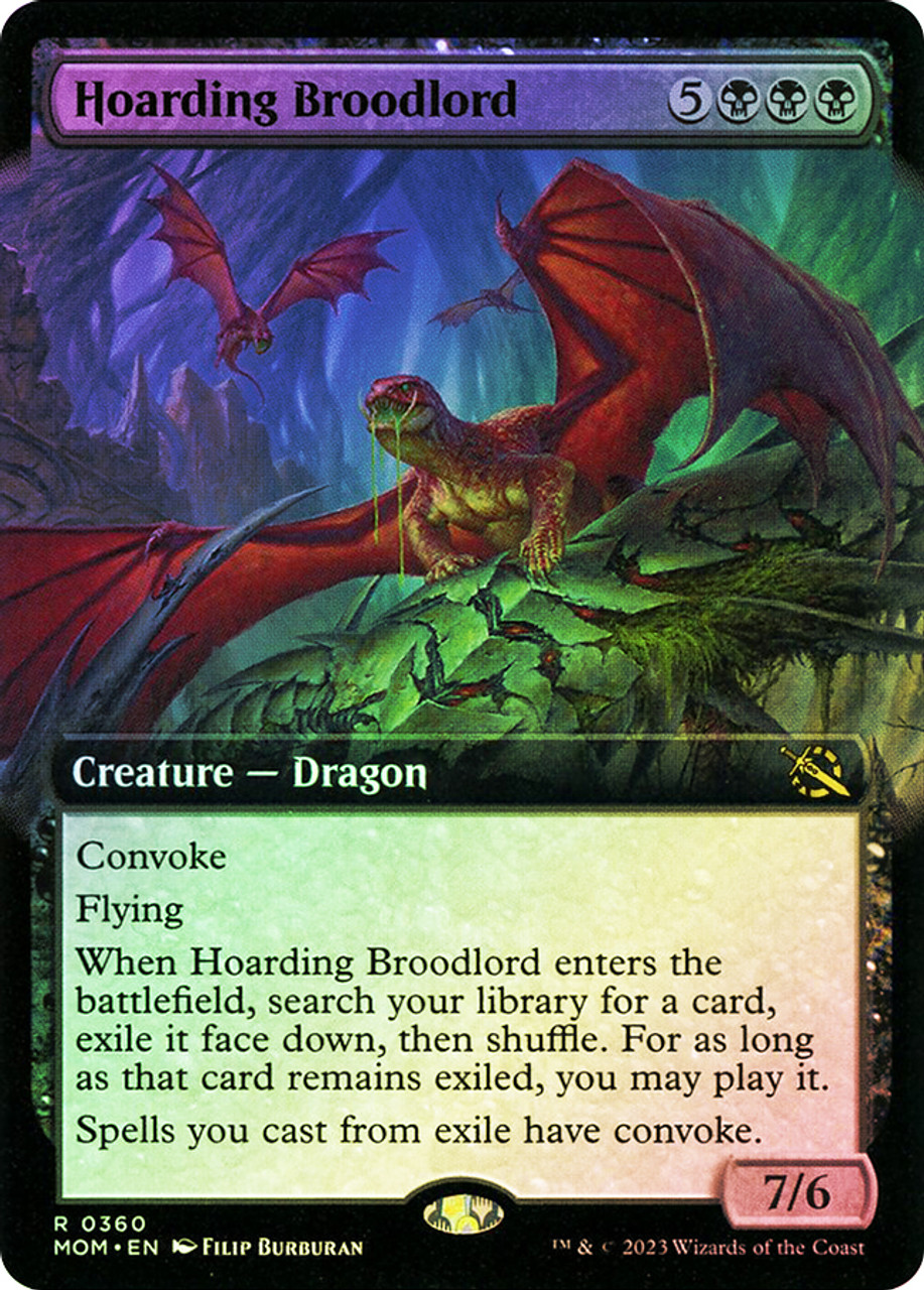 March of the Machine Variants Foil: Hoarding Broodlord (0360 - Extended Art)