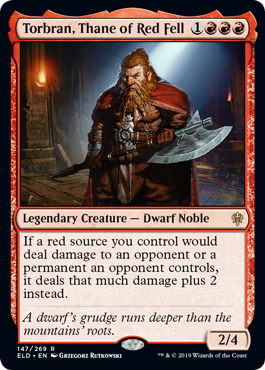 Throne of Eldraine: Torbran, Thane of Red Fell