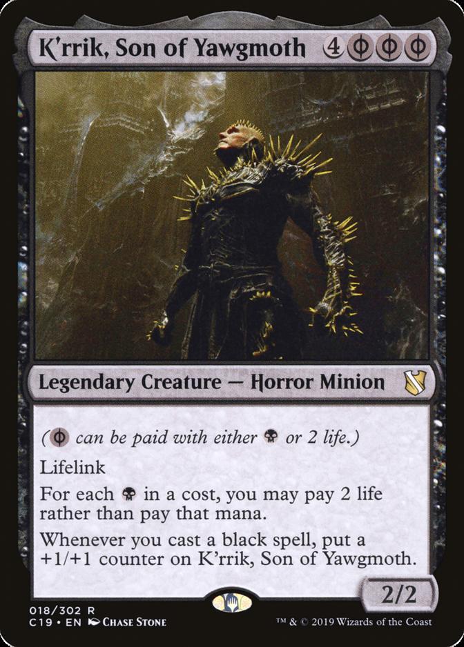 Commander 2019: K'rrik, Son of Yawgmoth