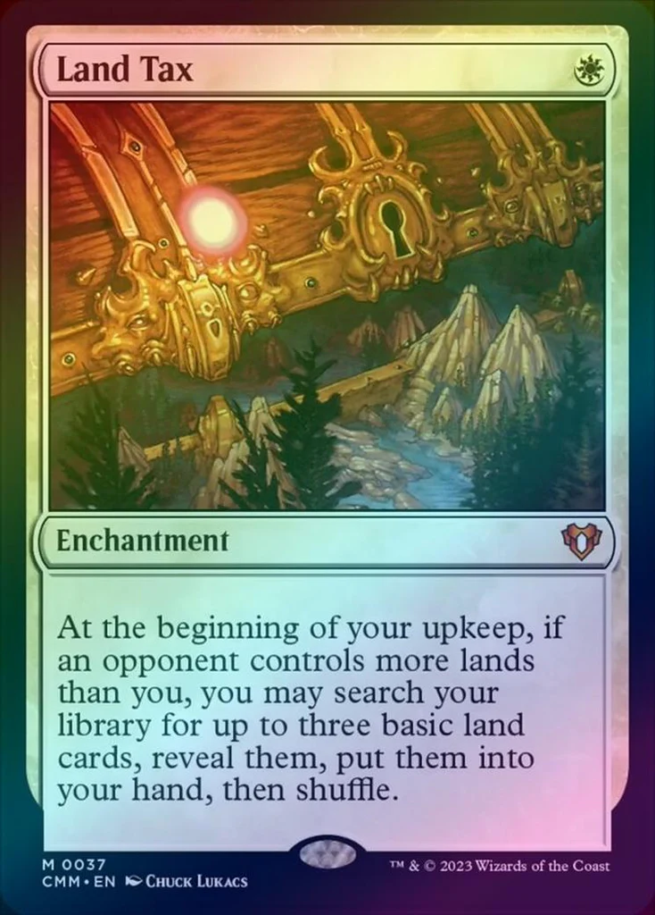 Land Tax Foil #0037 Commander Masters
