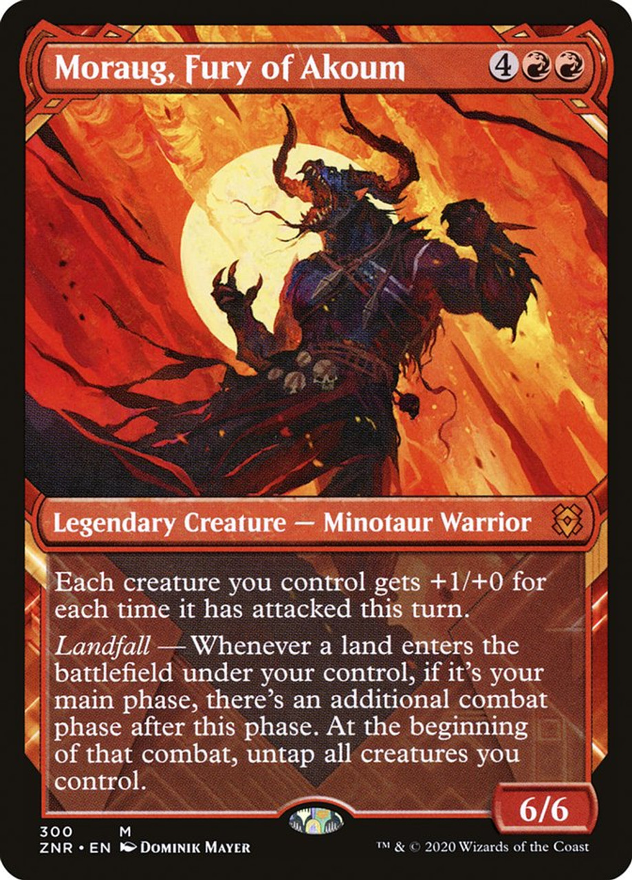Zendikar Rising Variants: Moraug, Fury of Akoum (Showcase)