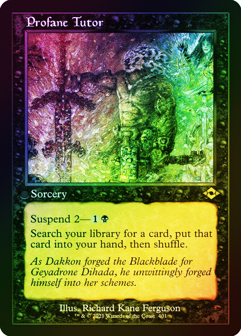 Modern Horizons 2 Variants: Profane Tutor (Foil Etched Retro Frame)