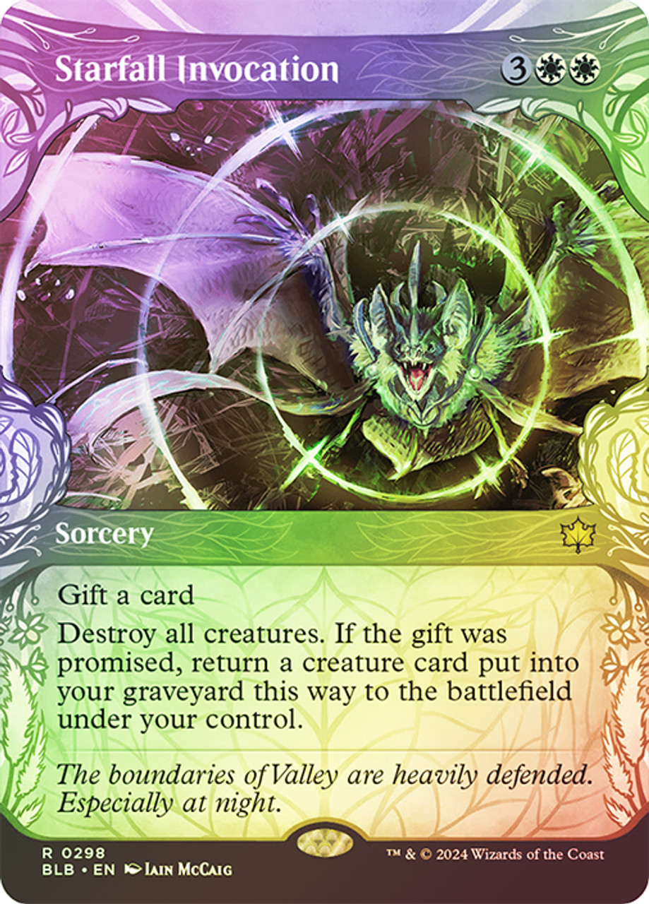 Starfall Invocation #0298 - Showcase foil