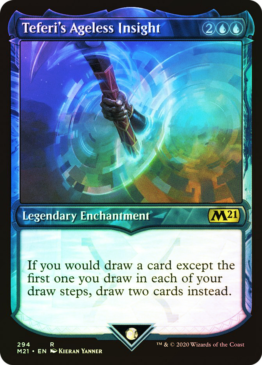 Core Set 2021 Variants Foil: Teferi's Ageless Insight (Showcase)