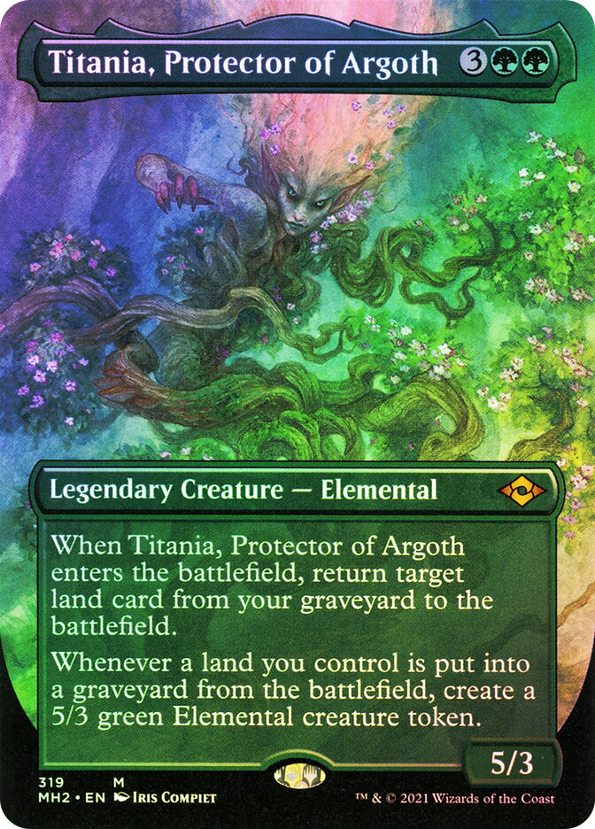 Modern Horizons 2 Variants Foil: Titania, Protector of Argoth (Borderless)