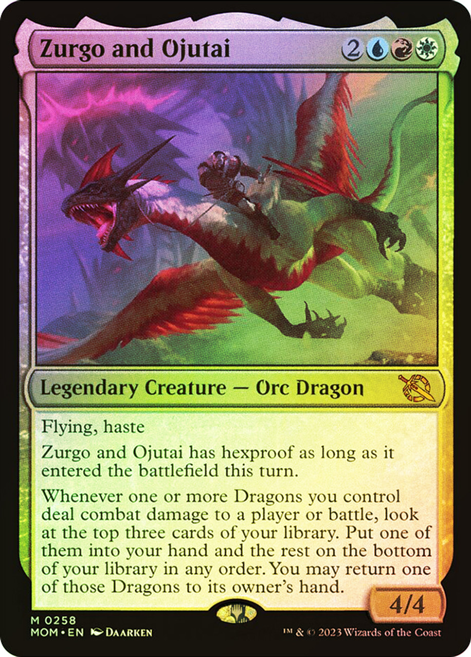 March of the Machine Foil: Zurgo and Ojutai