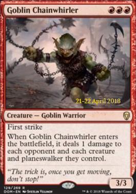 Promotional: Goblin Chainwhirler (Prerelease Foil)