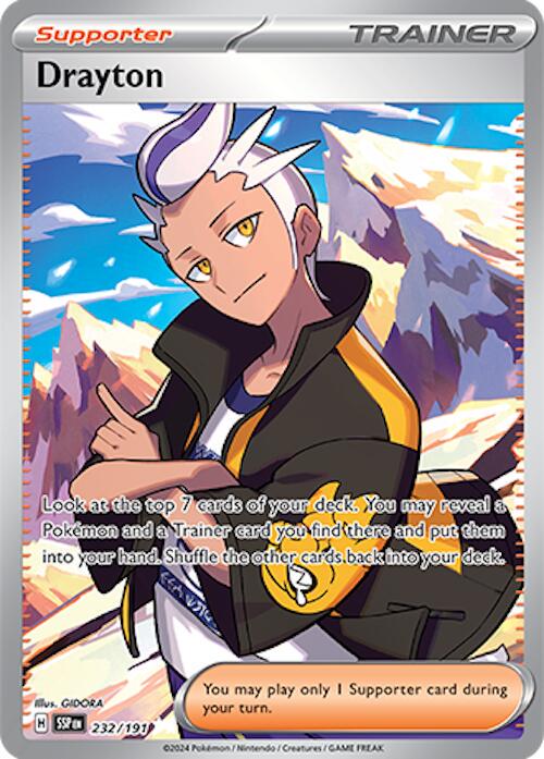 Drayton #232 (Pokemon Surging Sparks)