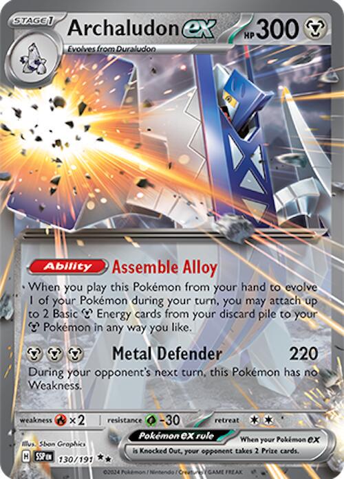 Archaludon ex #130 (Pokemon Surging Sparks)