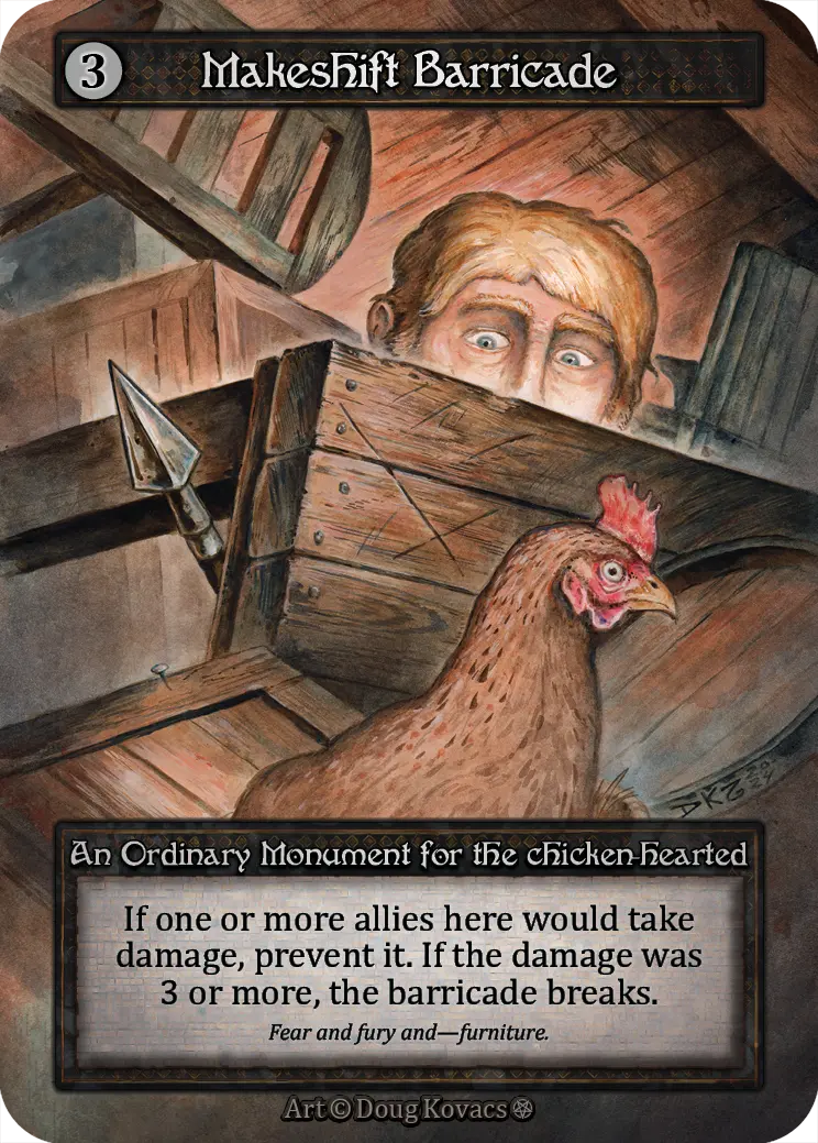 Makeshift Barricade-Gothic